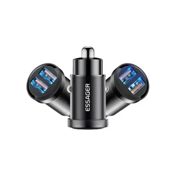 Зарядний пристрій Essager 2xUSB 30W black (ECC2A-TL01) Зарядний пристрій Essager 2xUSB 30W black (ECC2A-TL01)