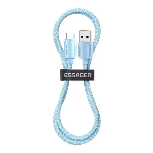 Дата кабель USB 2.0 AM to USB-C 1.0m 100W blue Essager (EXC7A-WL03-P)