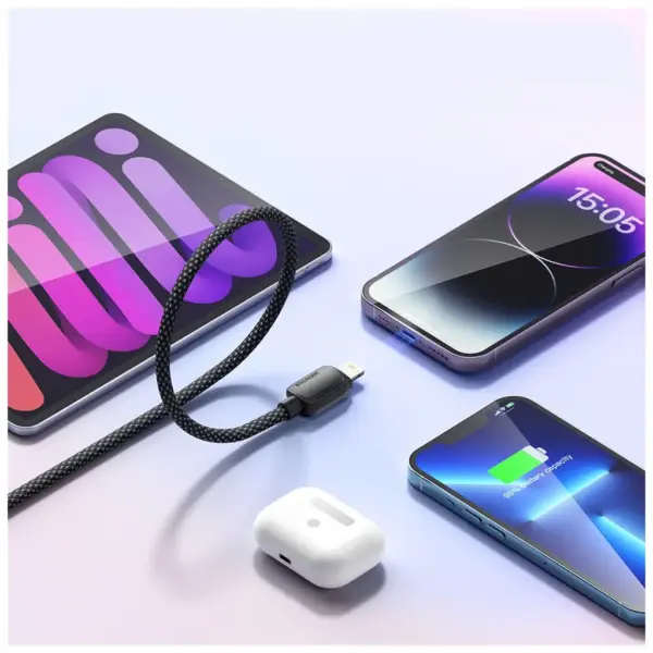Дата кабель USB-C to Lightning 1.0m 20W black Essager (EXCTL-WL01-P)