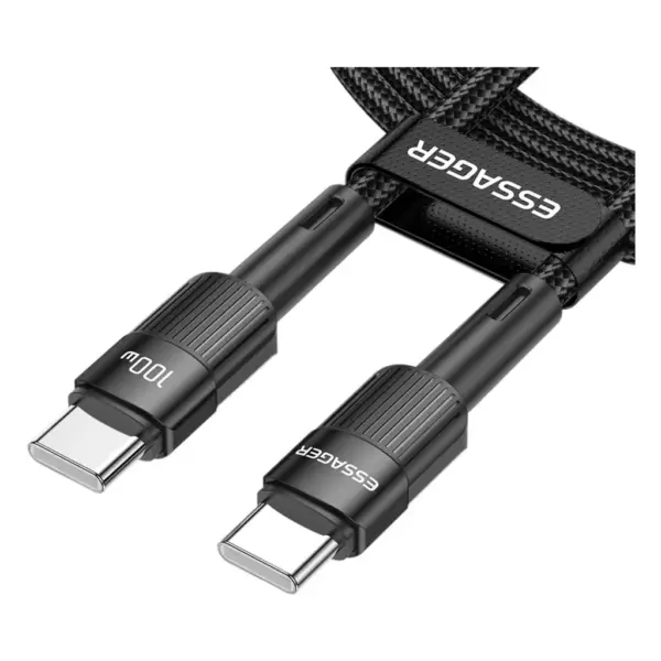 Дата кабель USB-C to USB-C 0.5m 100W black Essager (EXCTT1-XCB01)