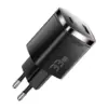 Зарядний пристрій 1xUSB-C + 1xUSB 33W GaN black Essager (ECT33W-GMB01-Z)