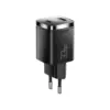 Зарядний пристрій 1xUSB-C + 1xUSB 33W GaN black Essager (ECT33W-GMB01-Z)