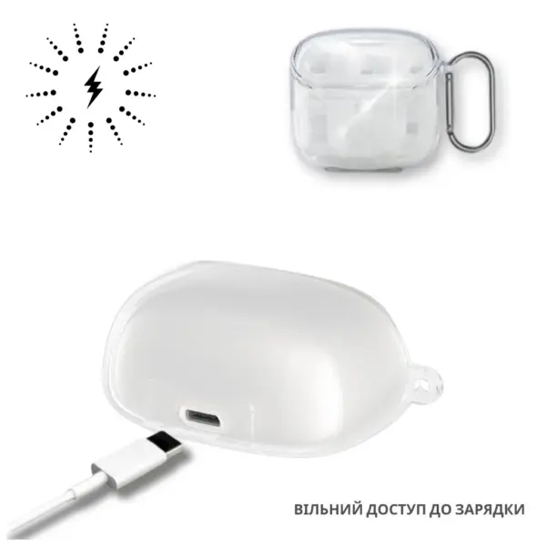 Чохол для навушників BeCover для JBL Tune Flex 2 Transparent (714829) Чохол для навушників BeCover для JBL Tune Flex 2 Transparent (714829)