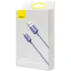 Дата кабель USB 2.0 AM to Lightning 1.2m 2.4A Crystal Shine Series purple Baseus (CAJY000005)