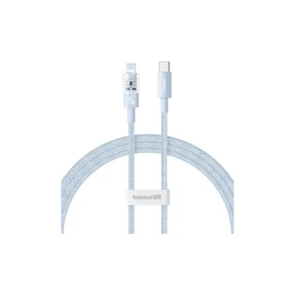 Дата кабель USB-C to Lightning 1.0m 20W Gem Fast-Charging blue Baseus (P10373001311-00)