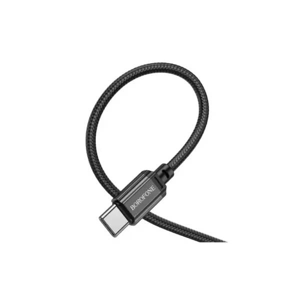 Дата кабель USB-C to USB-C 60W BX87 black BOROFONE (6974443389067)