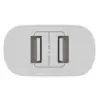 Зарядний пристрій Globex 2xUSB 12W FastPower white (12WAC)