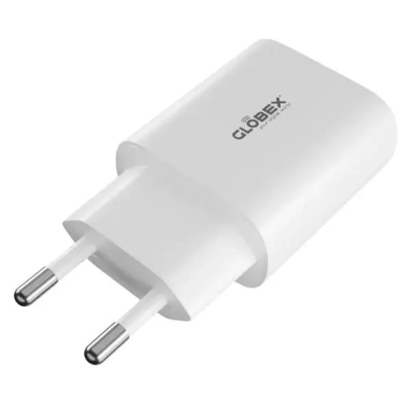 Зарядний пристрій Globex 2xUSB 12W FastPower white (12WAC)