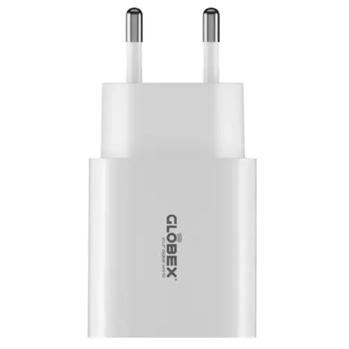 Зарядний пристрій Globex 2xUSB 12W FastPower white (12WAC)