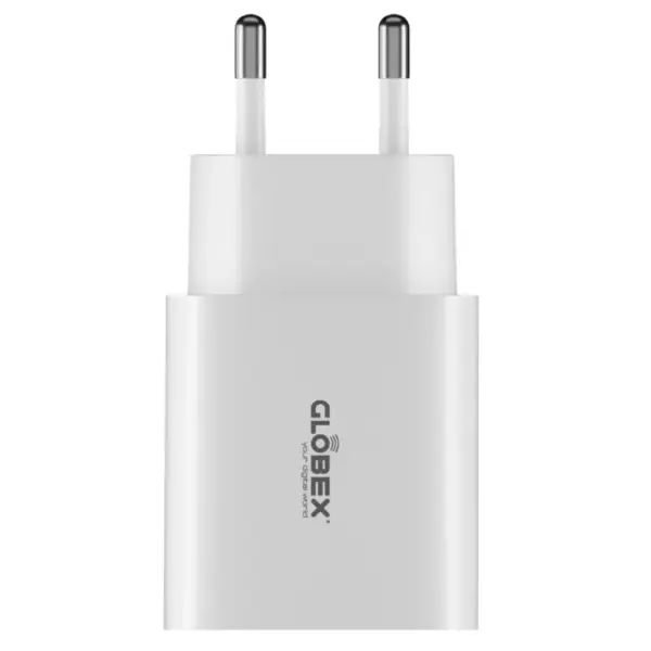 Зарядний пристрій Globex 2xUSB 12W FastPower white (12WAC)