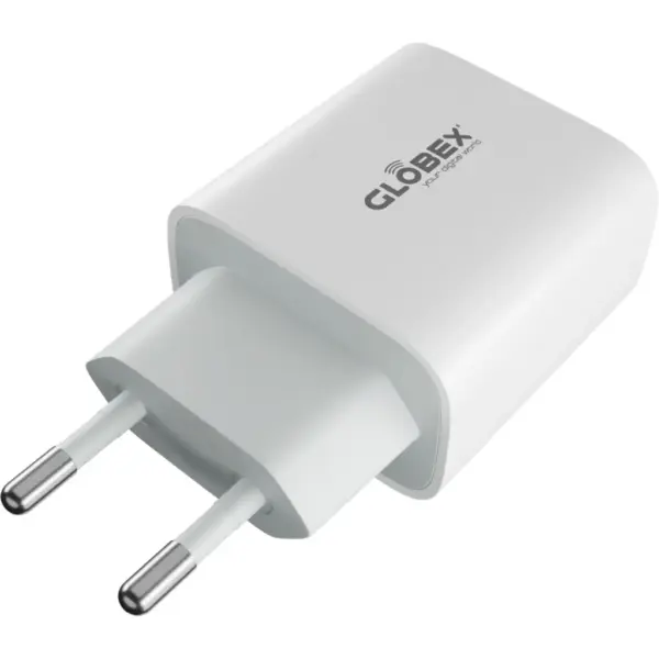 Зарядний пристрій Globex USB-C 20W FastPower white (20WC5A)