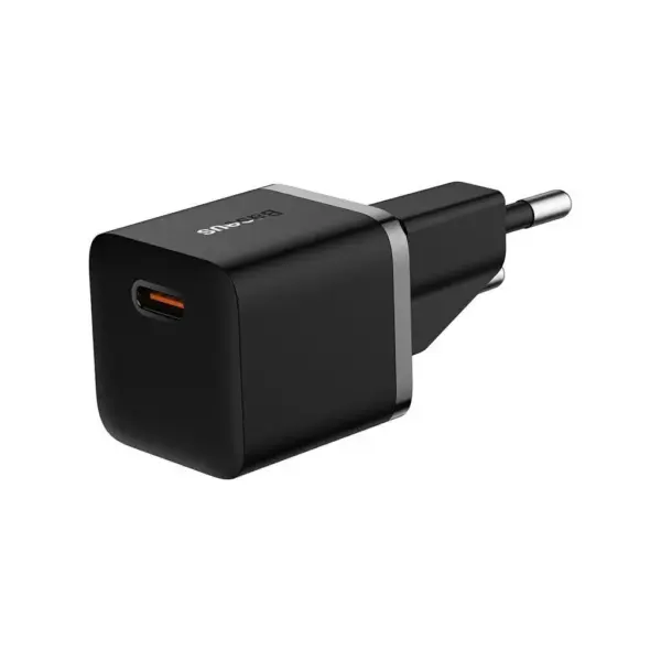 Зарядний пристрій Baseus 1xUSB-C 20W GaN5 black (CCGN050101)