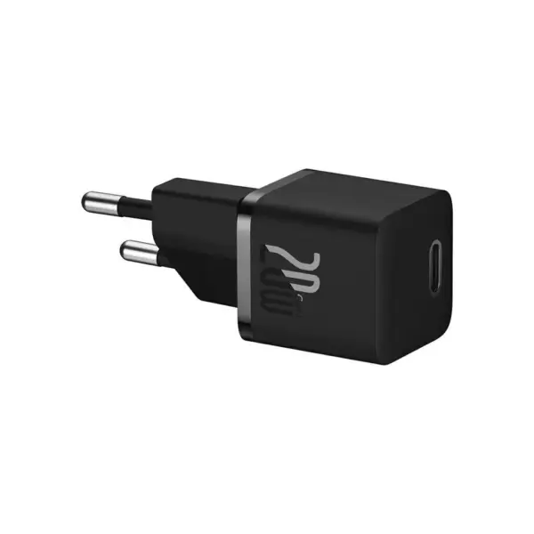 Зарядний пристрій Baseus 1xUSB-C 20W GaN5 black (CCGN050101)