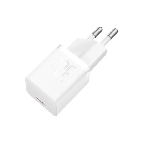 Зарядний пристрій Baseus 1xUSB-C 30W GaN5 white (CCGN070502)