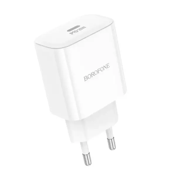Зарядний пристрій BOROFONE 1xUSB-C PD20W BA81A white (6941991108181)