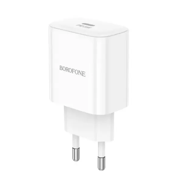 Зарядний пристрій BOROFONE 1xUSB-C PD20W BA81A white (6941991108181)