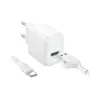 Зарядний пристрій BOROFONE 1xUSB QC3.0 18W + cable UAB-A to USB-C BAS42A white (6941991113802)