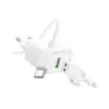Зарядний пристрій BOROFONE 1xUSB QC3.0 18W + cable UAB-A to USB-C BAS42A white (6941991113802)