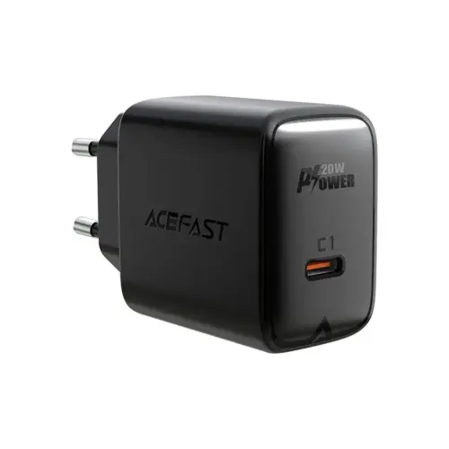 Зарядний пристрій Acefast 1xUSB-C PD20W A1 black (6974316280033)