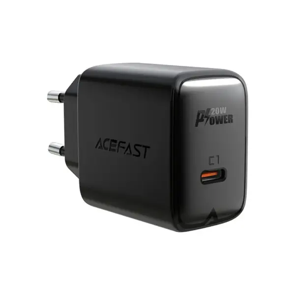 Зарядний пристрій Acefast 1xUSB-C PD20W A1 black (6974316280033)