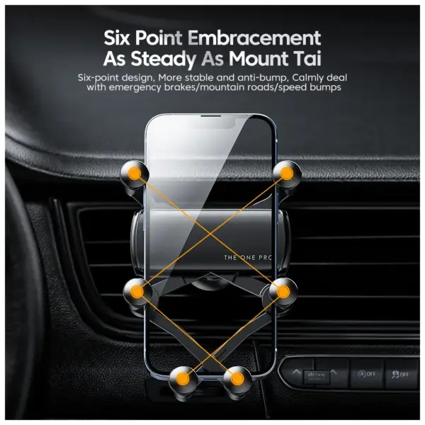 Універсальний автотримач Essager Tourist Gravity Car Mount Phone Holder Black (EZJZL-TR01)