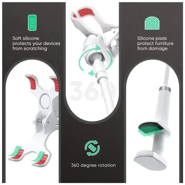 Тримач для смартфонів Ugreen LP113 Multifunction Phone Clip Stand White (30488)