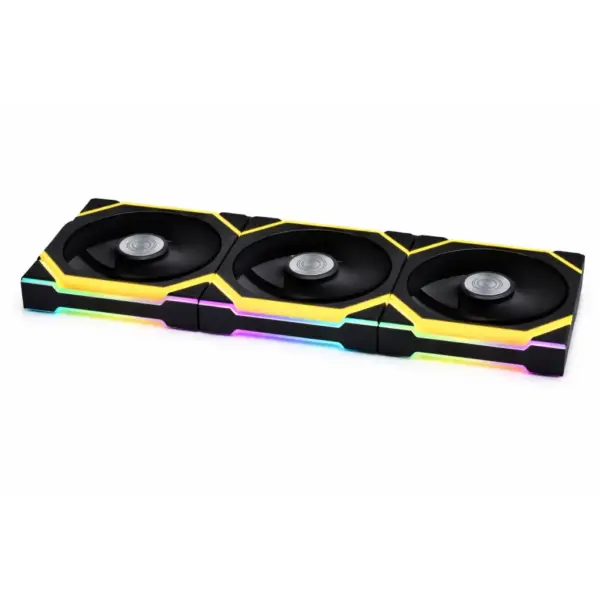 Кулер до корпусу Lian Li UNI Fan SL WIRELESS LCD 120-3, Black (G99.12SLLCD1W3B.00)