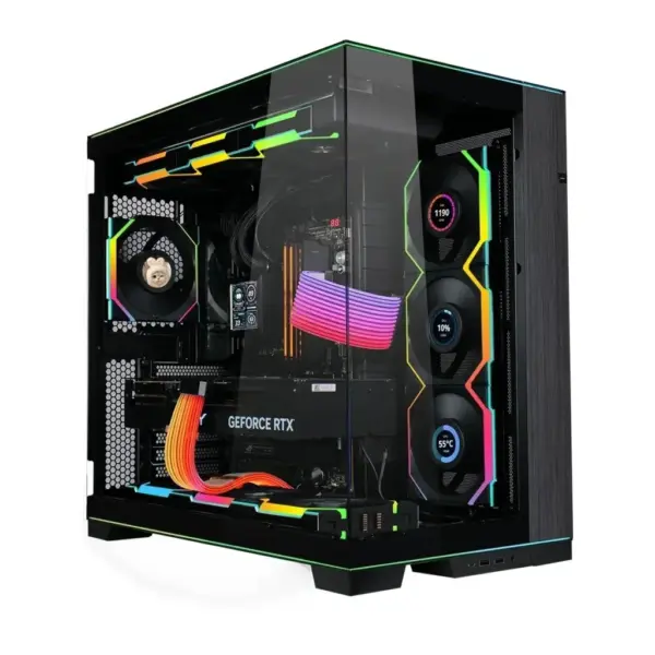 Кулер до корпусу Lian Li UNI Fan SL WIRELESS LCD 120-3, Black (G99.12SLLCD1W3B.00)