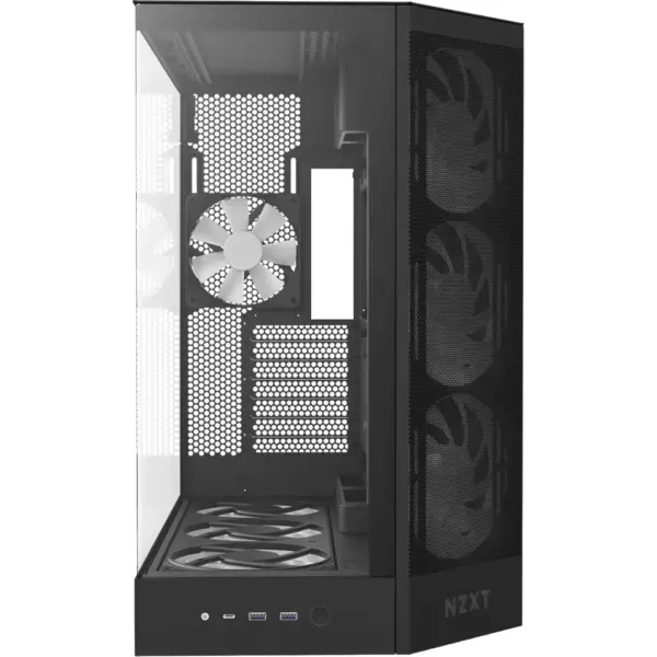 Корпус для ПК NZXT H9 Flow RGB Dual-Chamberl Black (CM-H92FB-P1)