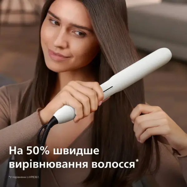Вирівнювач для волосся Philips 5000 Series, темп.режимов-12, 120230 °C, кераміка, білий (BHS515/00)
