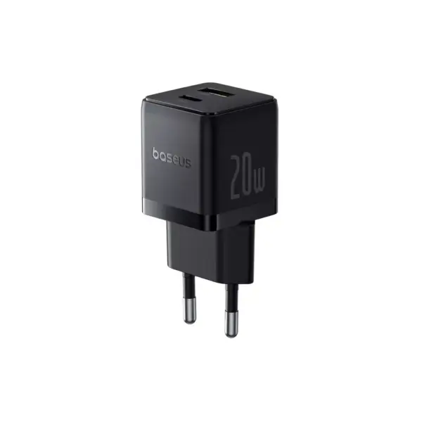 Зарядний пристрій Baseus 1xUSB-C PD20W + 1xUSB + cable USB-C to USB-C white (P10111608113-01)