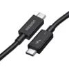 Дата кабель USB-C to USB-C 1.0m Thunderbolt 5 240W 5A 120Gbps 16/8/4K L703 black Ugreen (45996)