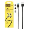 Дата кабель USB 2.0 AM to Lightning + Micro 5P + Type-C magnetic black Denmen (DN-D09E-BK) Дата кабель USB 2.0 AM to Lightning + Micro 5P + Type-C magnetic black Denmen (DN-D09E-BK)