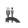 Дата кабель USB 2.0 AM to Lightning magnetic black Denmen (DN-D09L-BK)