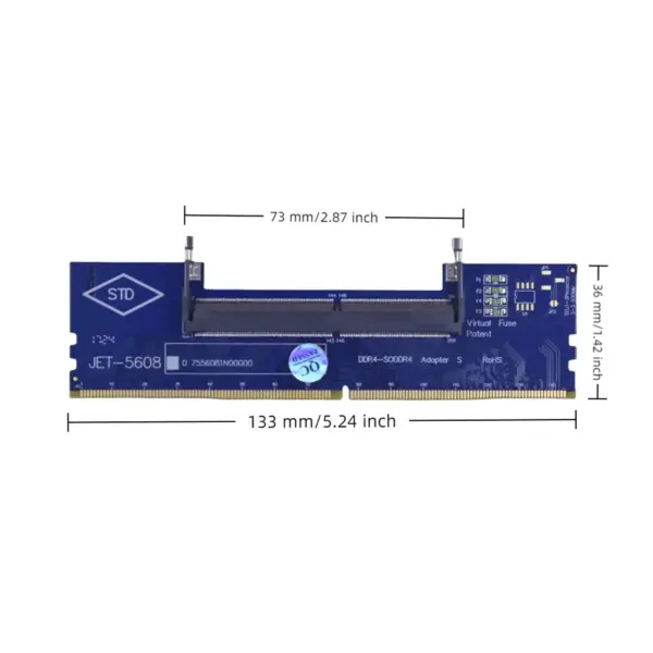 Конвертор Dynamode DDR4 Laptop SO-DIMM to Desktop DIMM RAM Memory (DM-DDR4-DIMM-Converter)