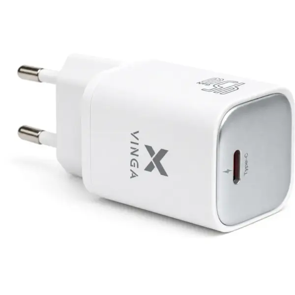 Зарядний пристрій Vinga USB-C PD PPS 45W (VCR45CB)