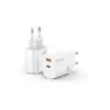 Зарядний пристрій Grand-X GaN 1xUSB-C + 1xUSB QC3.0 36W white (CH-360W)
