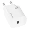 Зарядний пристрій Grand-X GaN USB-C 30W QC3.0 white (CH-390W)