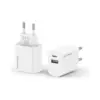 Зарядний пристрій Grand-X 1xUSB-C + 1xUSB 21W OCP white (CH-21W)