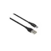 Дата кабель USB 2.0 AM to USB-C 0.3m cylindric nylon back Vinga (VCPDCTCCANB03BK)
