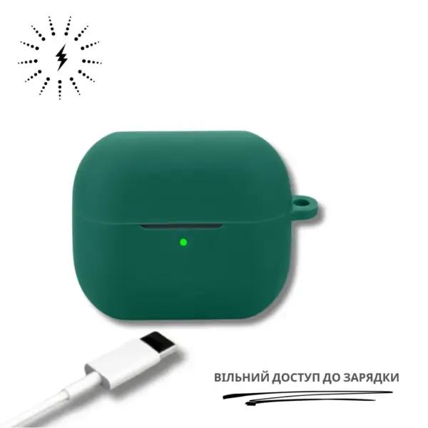 Чохол для навушників BeCover для Samsung Galaxy Buds 3 FE Dark Green (715112) Чохол для навушників BeCover для Samsung Galaxy Buds 3 FE Dark Green (715112)