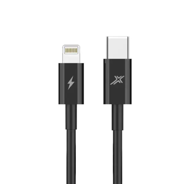 Дата кабель USB-C to Lightning 1.0m 60W black Grand-X (CL-08B)