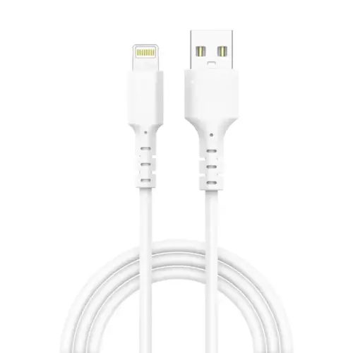 Дата кабель USB 2.0 AM to Lightning 1.0m 2.4A white Grand-X (PL-05W)
