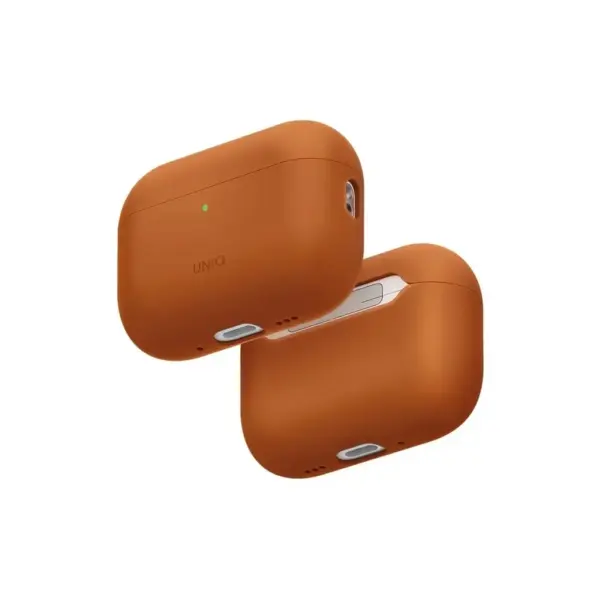 Чохол для навушників Uniq Lino для AirPods Pro 3 gen Silicone Orange (8886463696903)