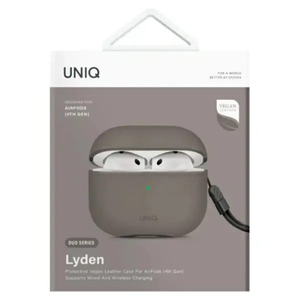Чохол для навушників Uniq Lyden DS AirPods 4 Flint Grey (8886463691335) Чохол для навушників Uniq Lyden DS AirPods 4 Flint Grey (8886463691335)