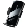 Універсальний автотримач ColorWay FlameGrip, автозажим, Wireless Charger 15W Black (CW-CHAW070Q-BK)