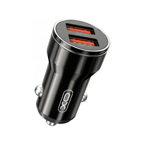Зарядний пристрій XO 2xUSB 12W black (CC48.black)