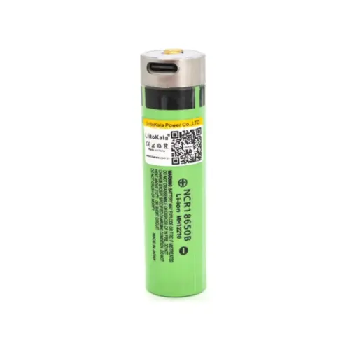 Акумулятор 18650 3400mah, 3.7V(2.75-4.2V), Type-C, Green Liitokala (Lii-34B-USB) Акумулятор 18650 3400mah, 3.7V(2.75-4.2V), Type-C, Green Liitokala (Lii-34B-USB)