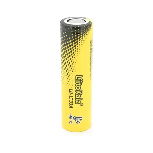 Акумулятор 18650 3300mAh, 3.7V(2.5-4.2V), LowTemp-40-60, Black/Yellow Liitokala (Lii-LT33A)