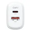 Зарядний пристрій Armorstandart 1xUSB-C + 1xUSB 25W GaN white (ARM89532)